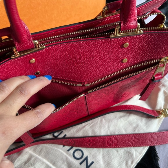 Monogram Sully PM Red Handbag - Picture 4 of 9